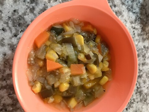 【離乳食】具沢山野菜スープ